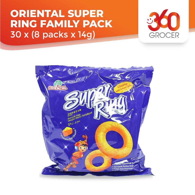 Oriental Family Pack Snacks 14g (Super Ring Cheese, 30 Packs)