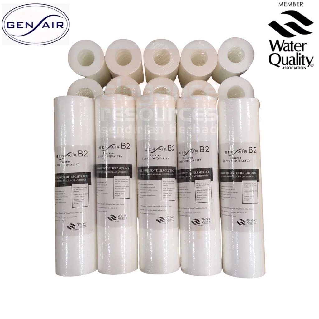 Water Filter Cartridge B2 10'' 5 Micron Gen Air Shopee Malaysia