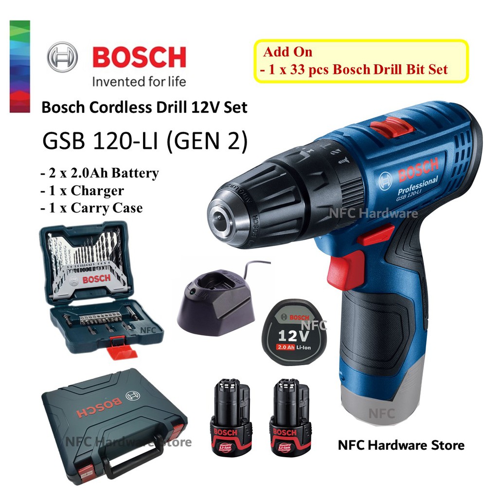 BOSCH GSB 120 LI Cordless Impact Drill 12V GEN 2 GSB 120 LI