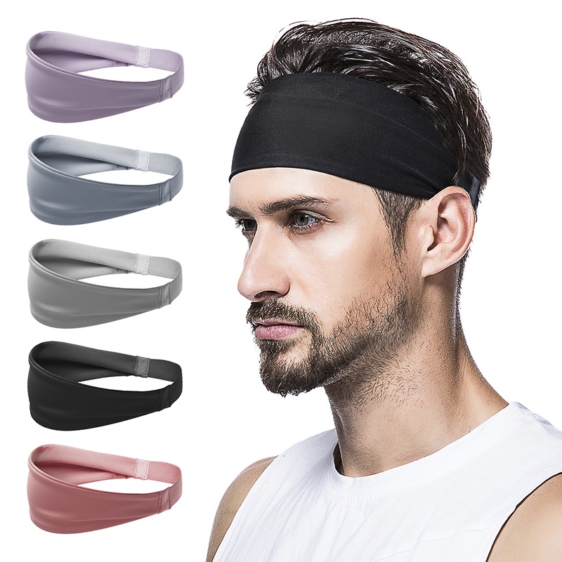 Sports Sweat Absorbing Headband Running Fitness Forehead Scarf Headband