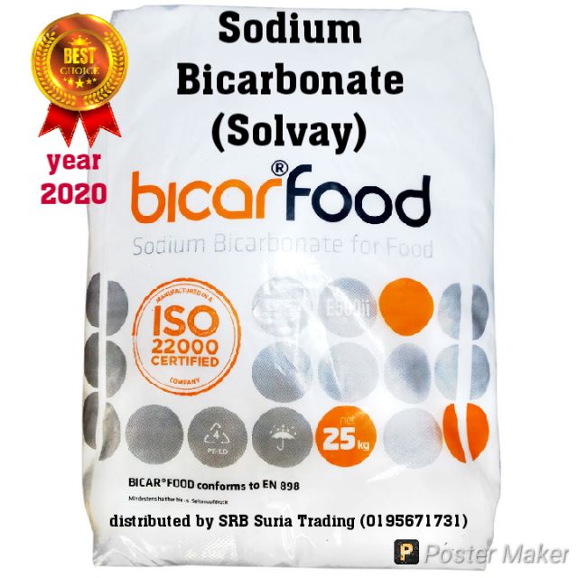 Sodium Bicarbonate /Baking Soda (HALAL Food Grade) Solvay
