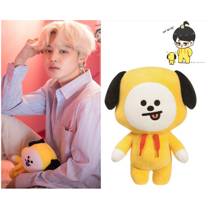 BTS Jimin Chimmy BT21Plush toy Stuffed Doll Patung Kpop Korean Doll ...