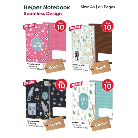 NOTEBOOK HELPER BUKU NOTA BUKU CATATAN HARIAN | Shopee Malaysia