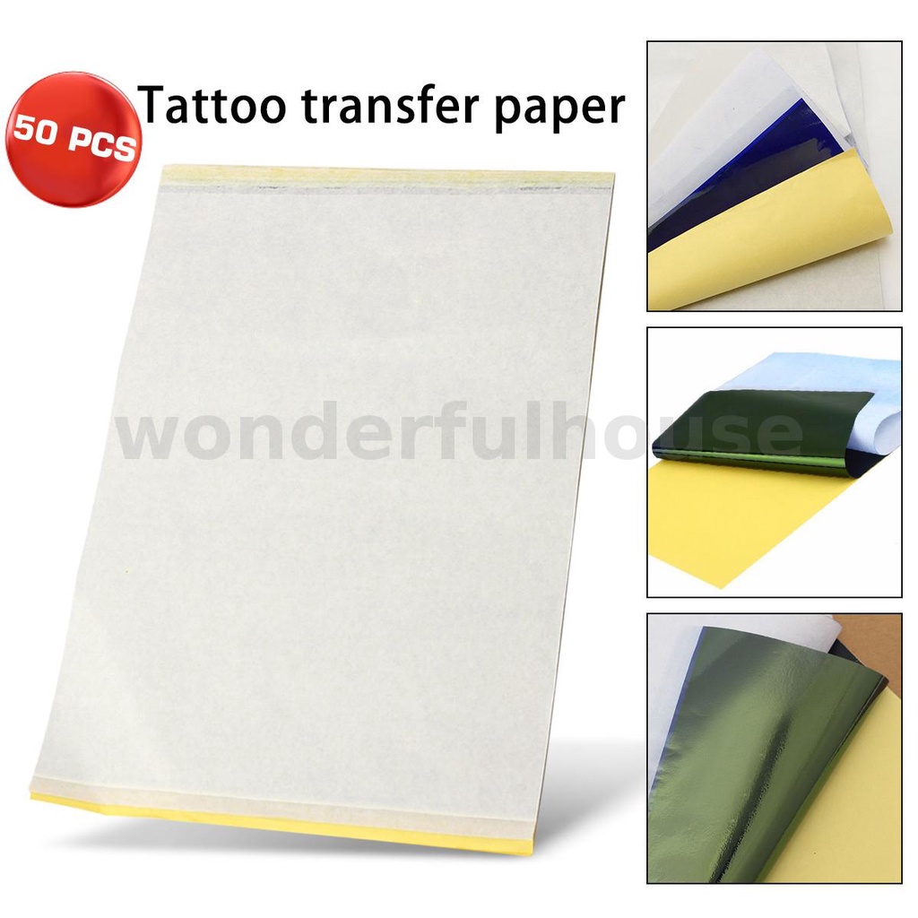 Tattoo Transfer Carbon Paper Supply Tracing Copy Body Art Stencil A4 10 Sheets Shopee Malaysia 6066