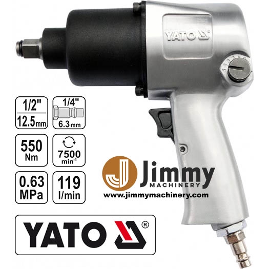 Yato YT 09511 1 2 Air Impact Wrench Compressor Twin Hammer GUN