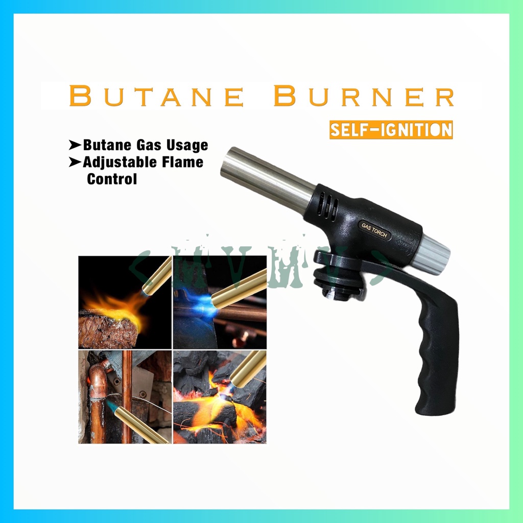 Butane Burner Camping Gas Torch Flame Gun Blow Torch Multipurpose