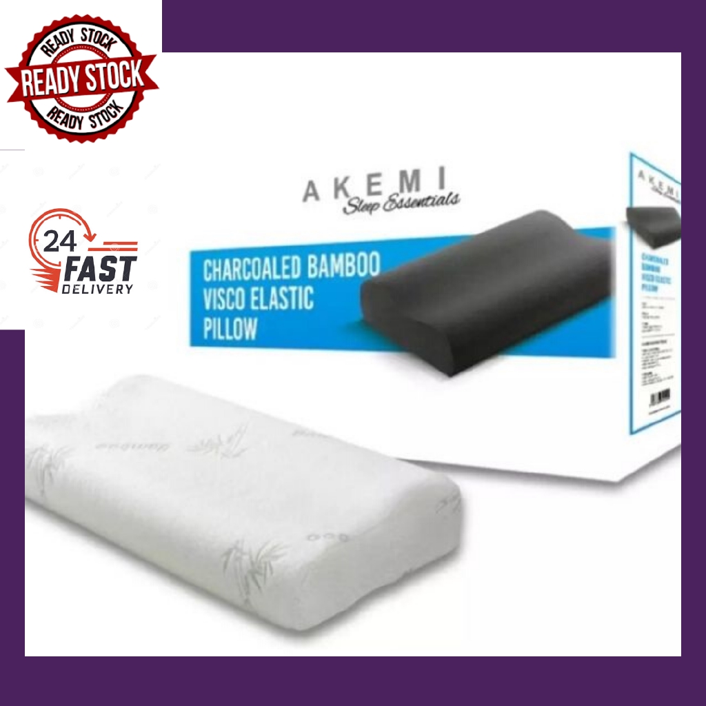 Akemi charcoaled bamboo discount visco elastic pillow