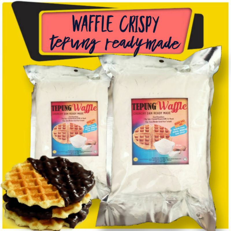 Tepung Waffle Ready Made / Tepung Waffle Instant / Tepung Waffle Rangup