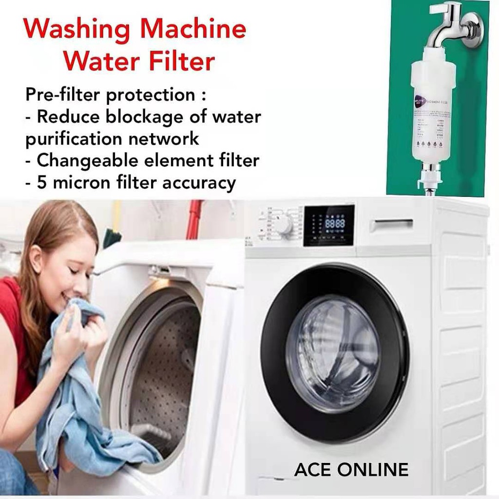 Pre Filter / Washing Machine Water Filter With Connector | Shopee Malaysia