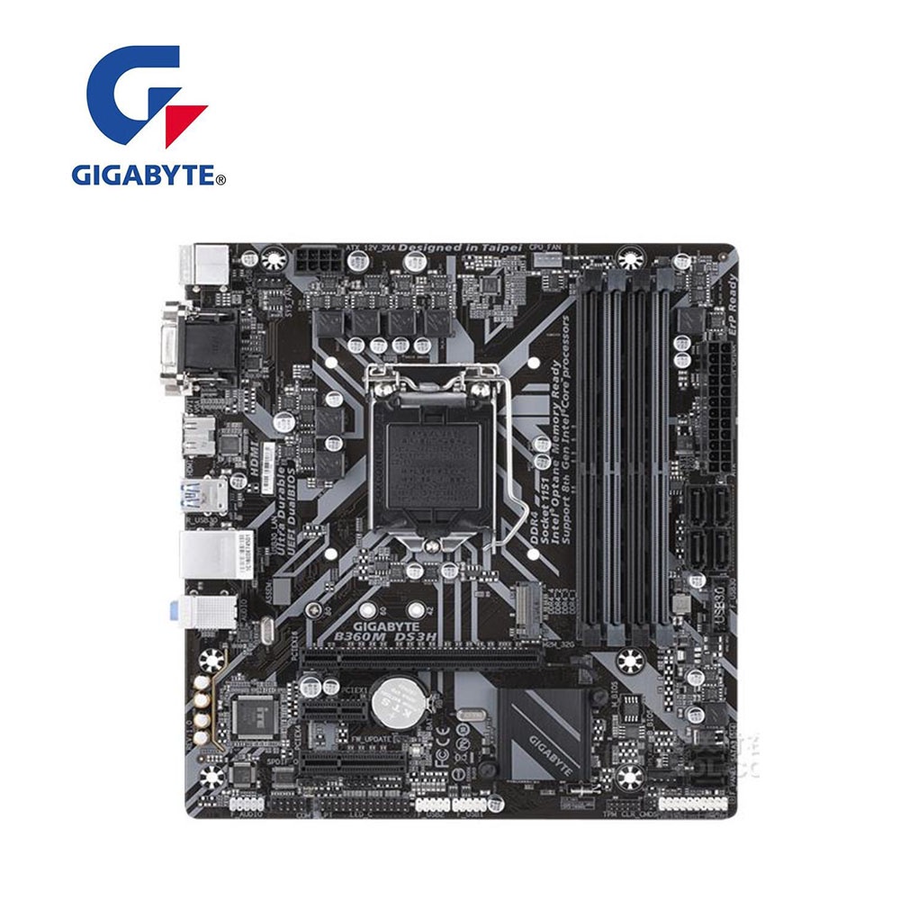 Gigabyte GA B360M DS3H Motherboard LGA 1151 For Intel B360 Used Desktop
