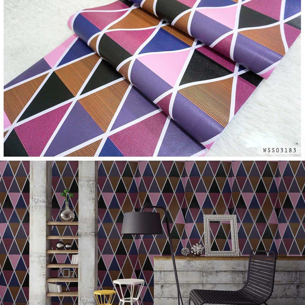 AMANI Wallpaper Sticker Cabinet Living Room Bathroom Wall Decoration ...