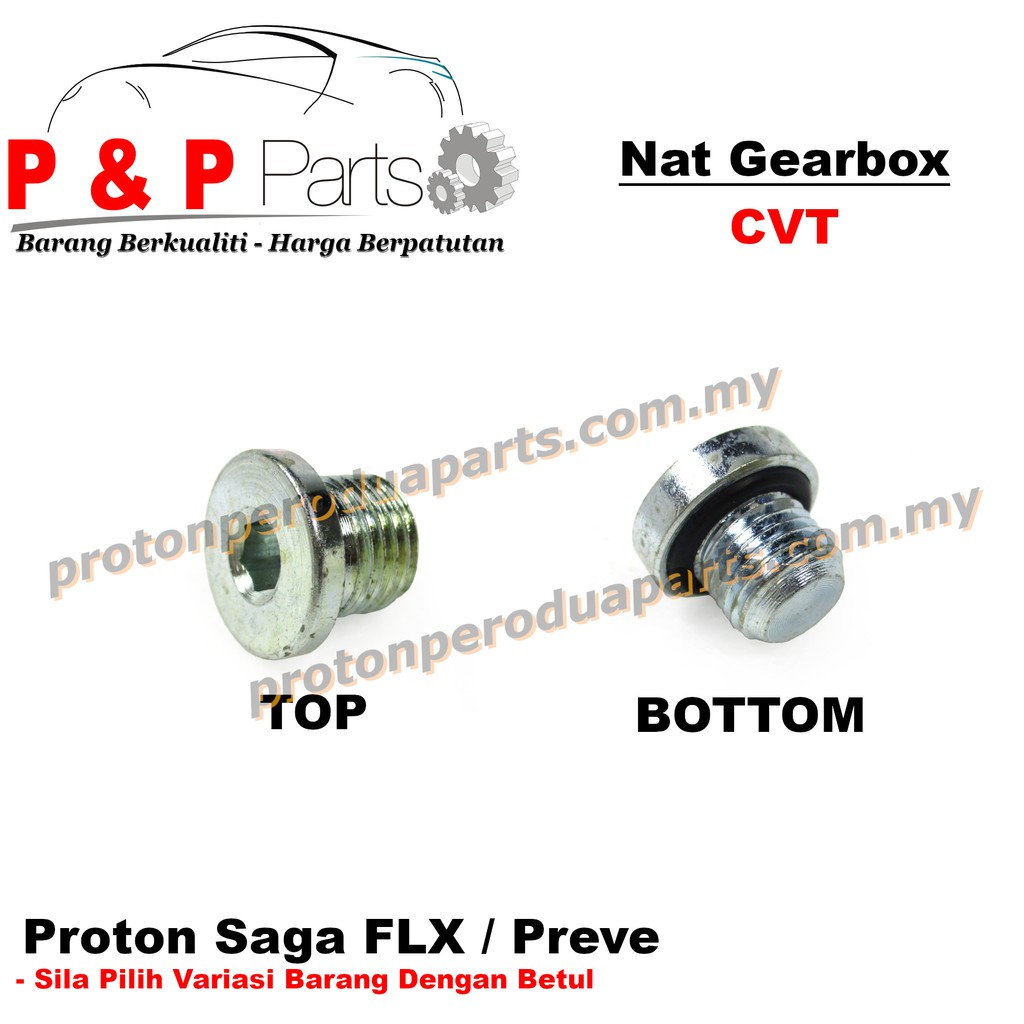 Nut Bolt Gear Box Oil Sump Nat Skru Minyak Gearbox CVT for Proton Saga FLX / Preve Automatic