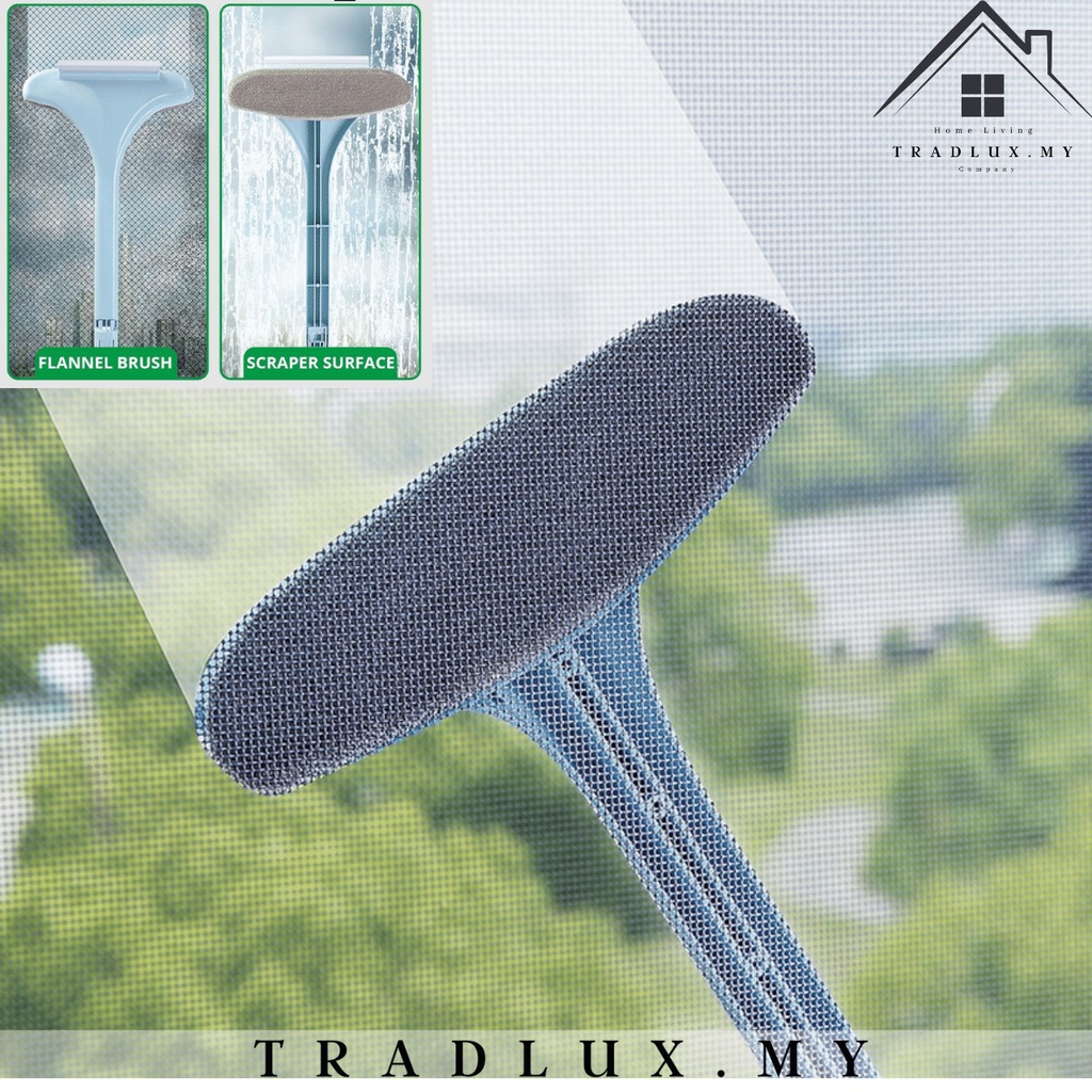 Multifunctional Screen Brush Doublesided Window Glass Cleaner Plastic