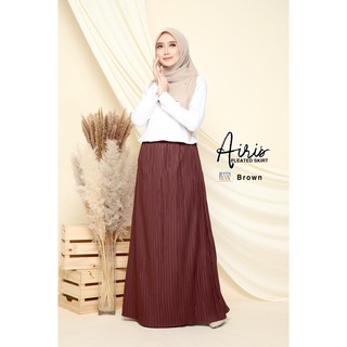 AIRIS PLEATED STRECHABLE SKIRT NON IRON