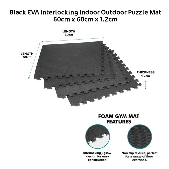 Rubber Foam Interlocking Puzzle Gym Mats Indoor Outdoor With Edge Tikar