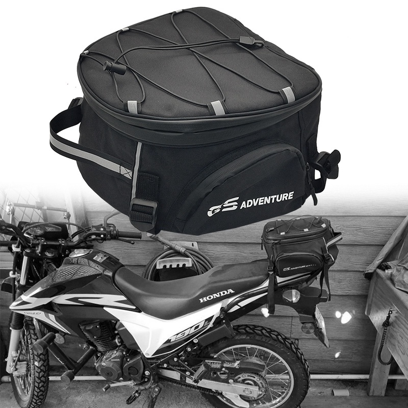 Motorcycle Saddle Bag Saddlebag Tailbag Tail Bag Mount Panniers Rack ...