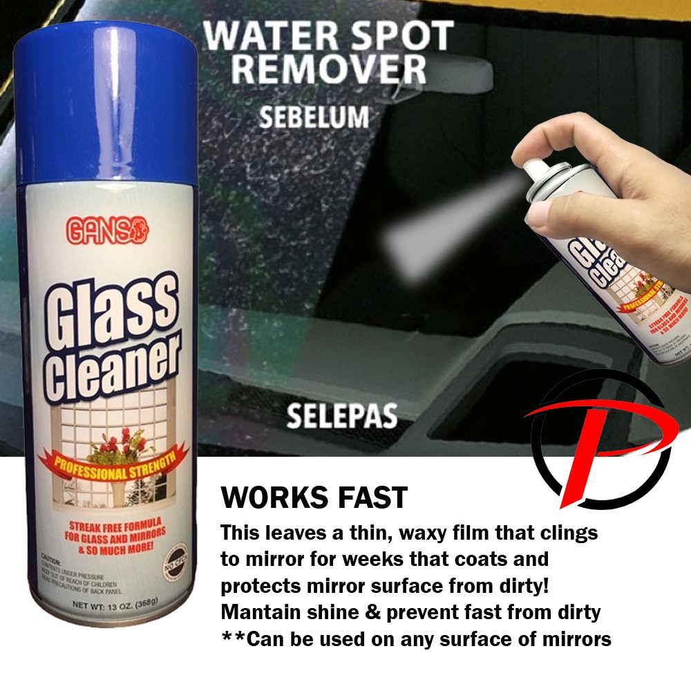 Spray Pencuci Cermin Kereta Tingkap Pintu Sliding Dinding Tandas