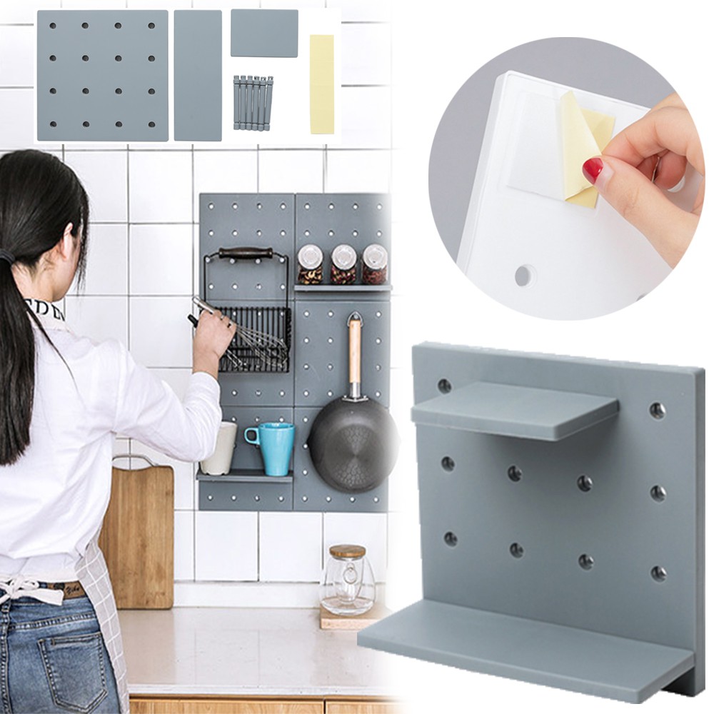 Saveliving Perforated Wall Mounted Rack Shelf (RANDOM) | Shopee Malaysia