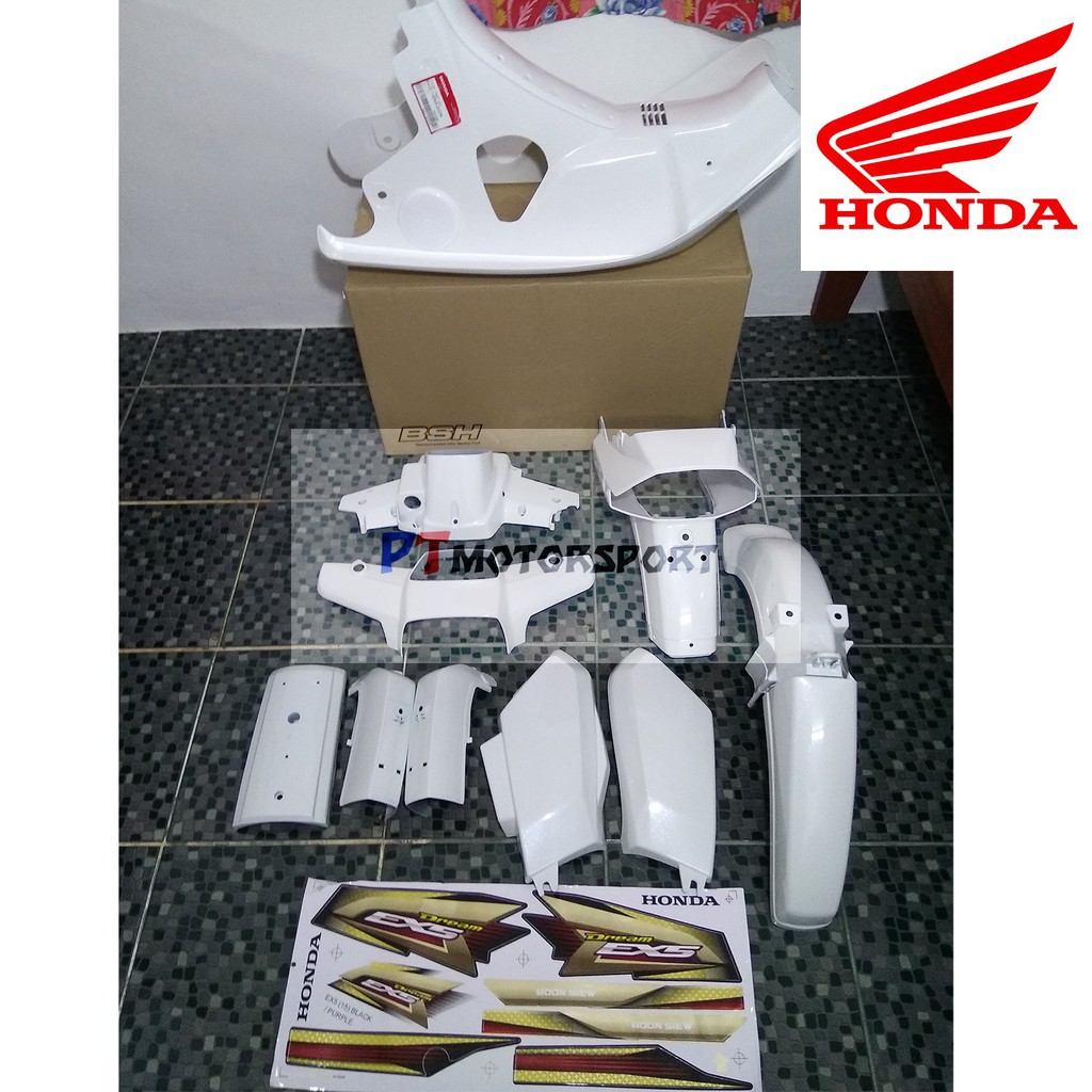 Honda BSH Ex5 Cover Set Pearl White Original Full Set | Shopee Malaysia