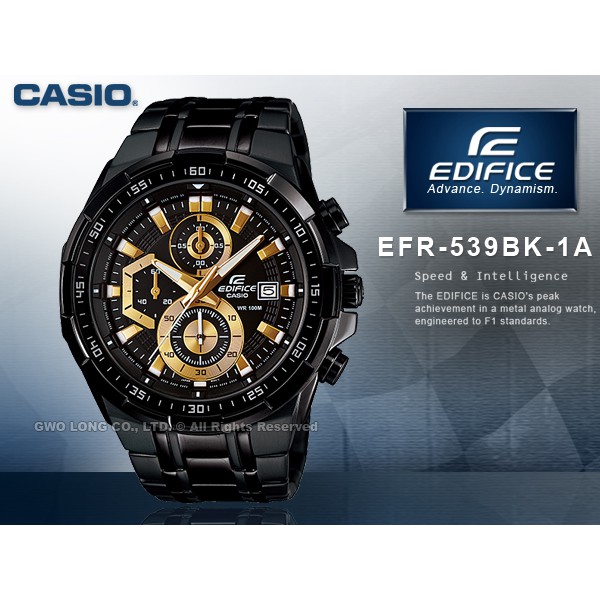 Casio Edifice EFR 539 Series Men s Wrist Analog Chronograph Men Business Watch Shopee Malaysia