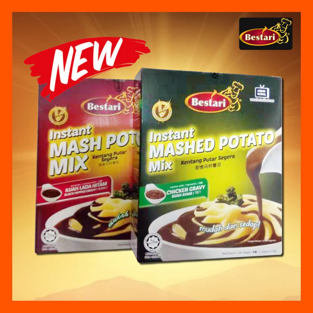 NEW ITEM!!Bestari Instant Mash Potato Mix Chicken/Black Pepper Shopee