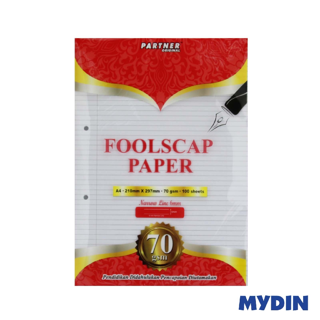 Partner Foolscap Narrow Line (100's x 70g) | Shopee Malaysia