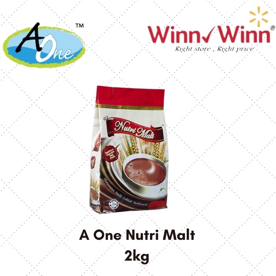 A One Nutri Malt Chocolate 巧克力麦芽饮料 (1.8kg) Shopee Malaysia