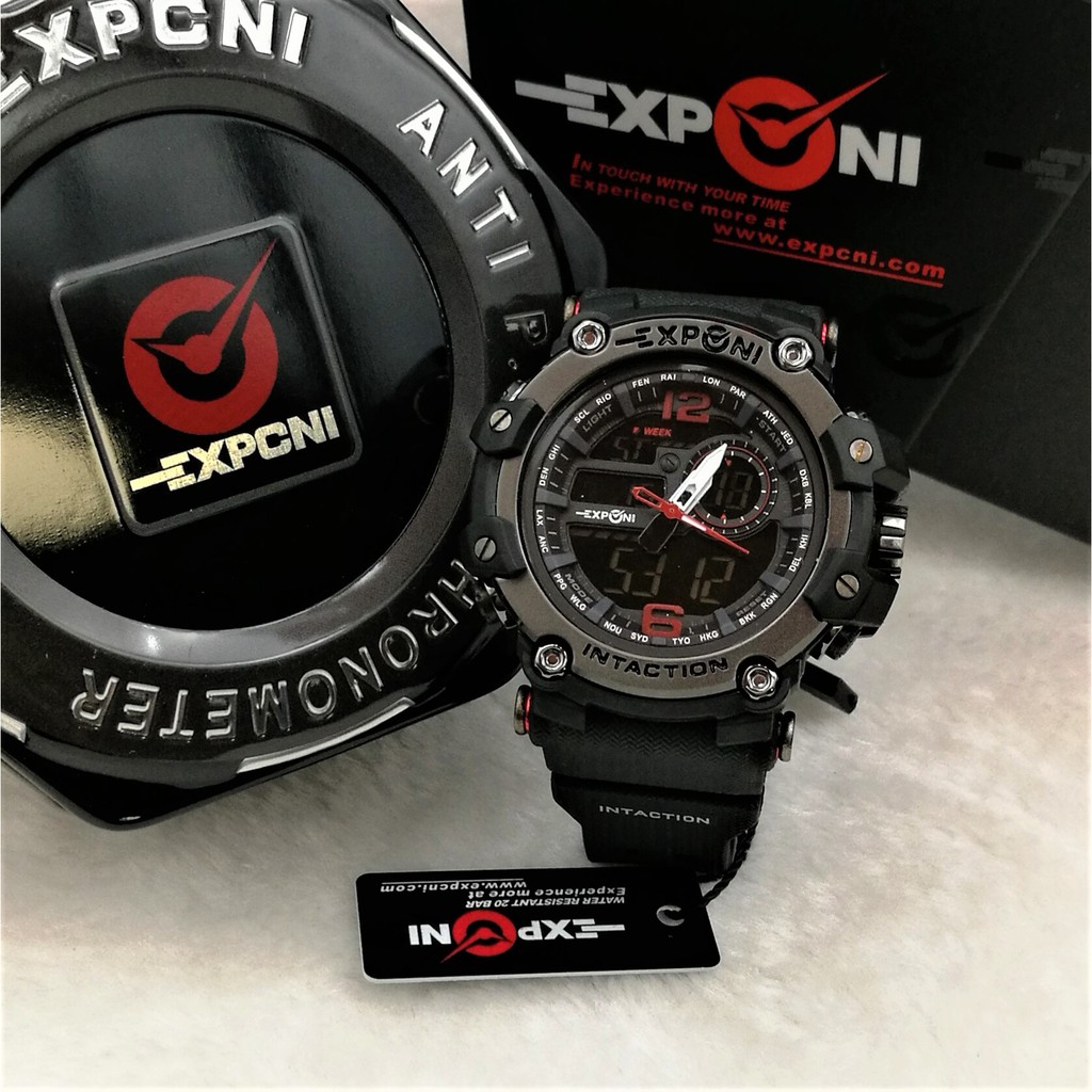 EXPONI LIMITED ORIGINAL WATER RESISTENCE WATCH WITH 1 YEAR