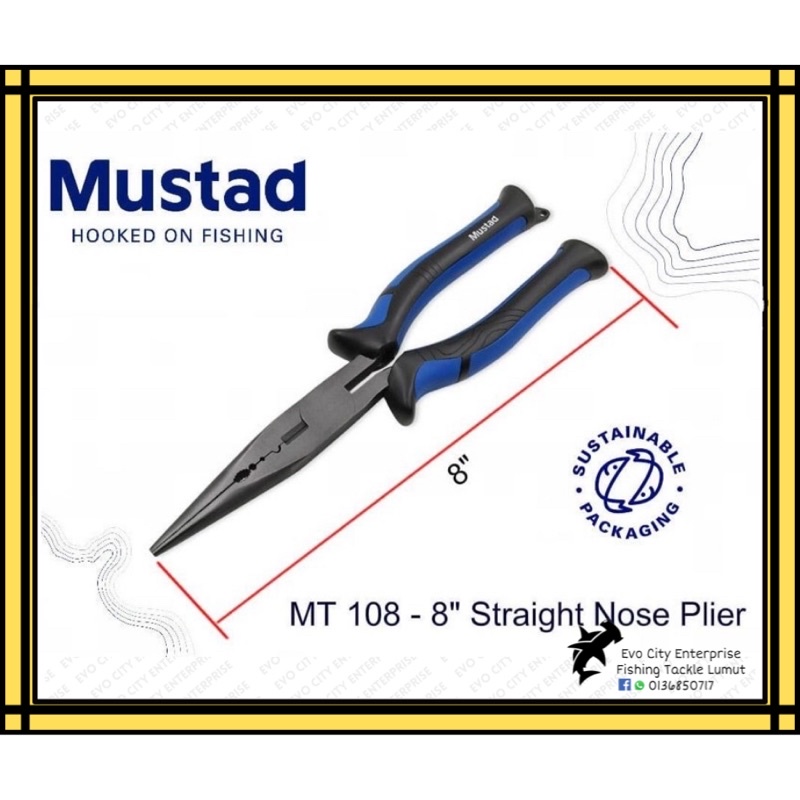 Mustad MT108 Straight Nose Plier