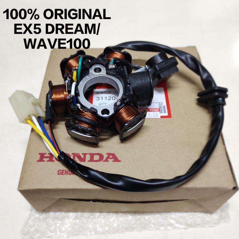 100 ORIGINAL EX5 DREAM WAVE100 COIL FUEL COIL STARTER STATOR