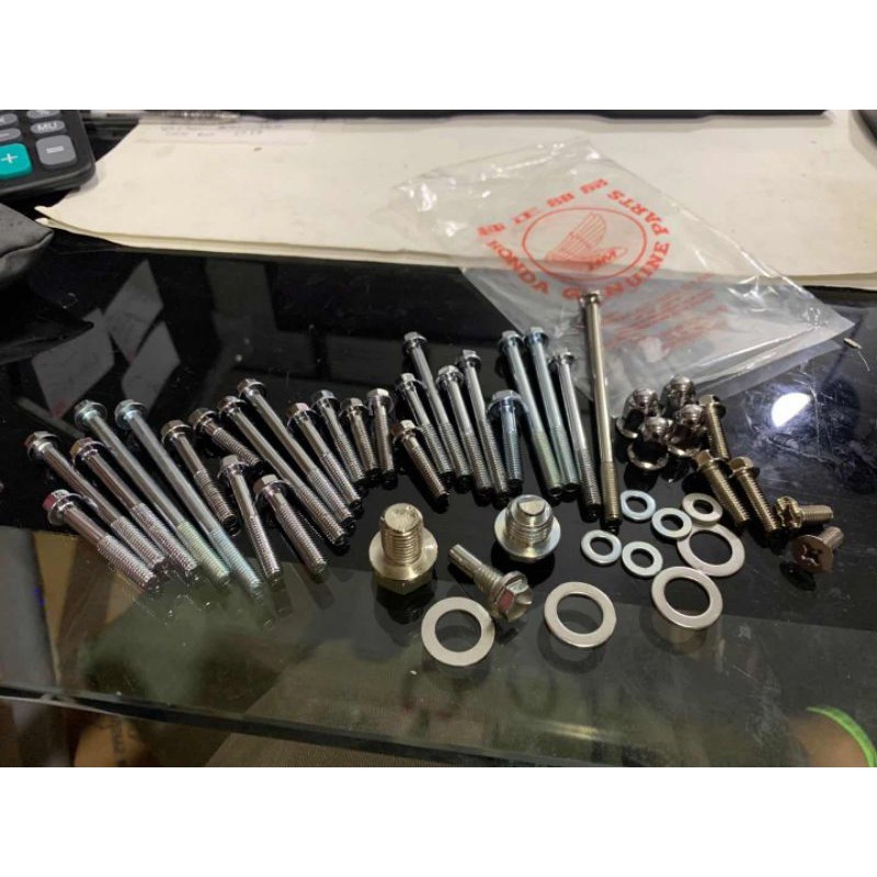 EX5 HP HIGH POWER DREAM ENGINE SCREW SET COMPLETE SET SKRU ORIGINAL ...