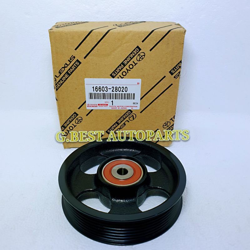 100 ORIGINAL TOYOTA IDLER PULLEY FAN BELT PULLY ESTIMA VELLFIRE