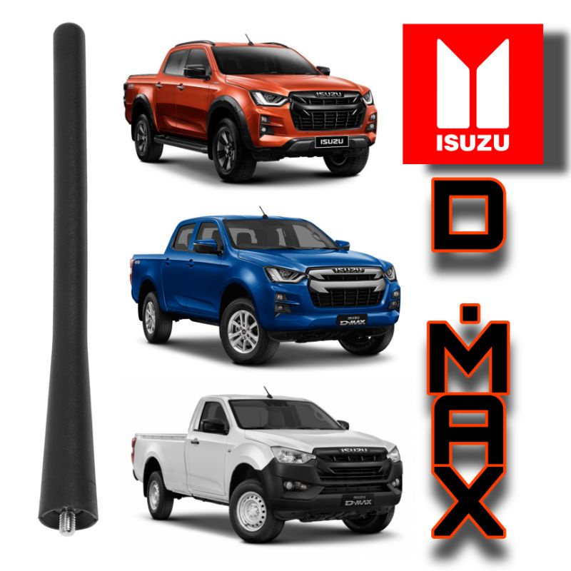 Antenne Radio De Toit Pour Isuzu D-MAX / MU-X (2012-2018) - ABS Noir - Installation Rapide