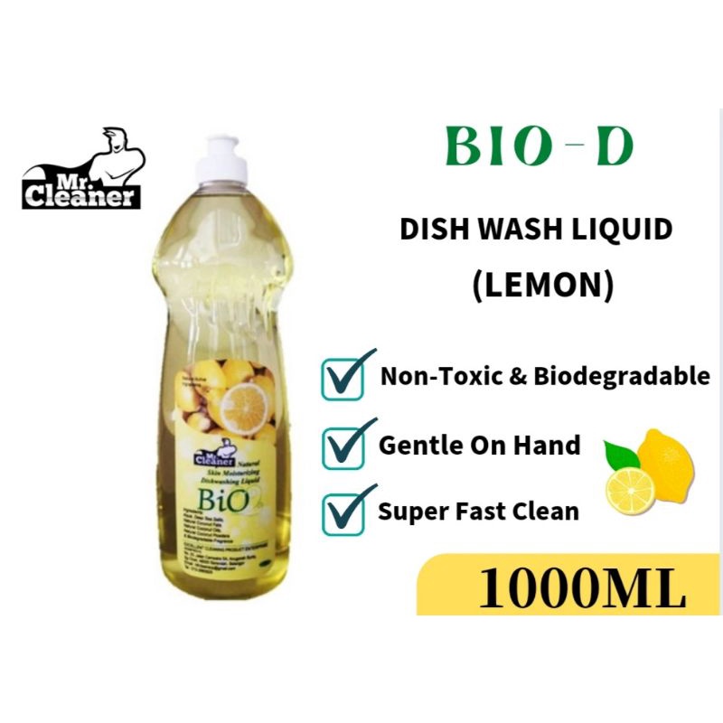 BIO-Dish wash liquid 1 litre (Lemon) | Shopee Malaysia