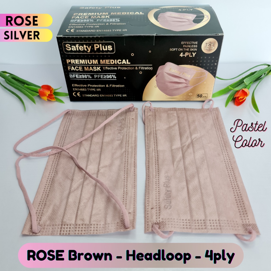 (𝐌𝐄𝐃𝐈𝐂𝐀𝐋 𝐇𝐄𝐀𝐃𝐋𝐎𝐎𝐏 𝟒𝐏𝐋𝐘) Premium Medical 4ply Headloop Face Mask BFE98 ...