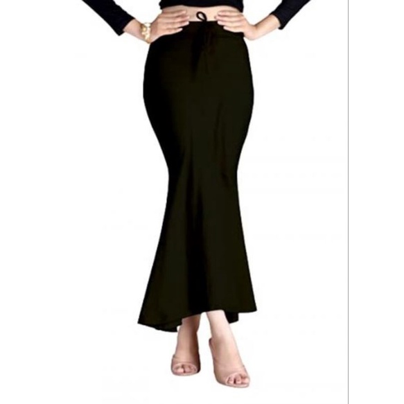 Petticoat Inner skirls long short base skirt dalam perempuan pendek panjang  短长 底裙女 women girl basic fashion 135 black