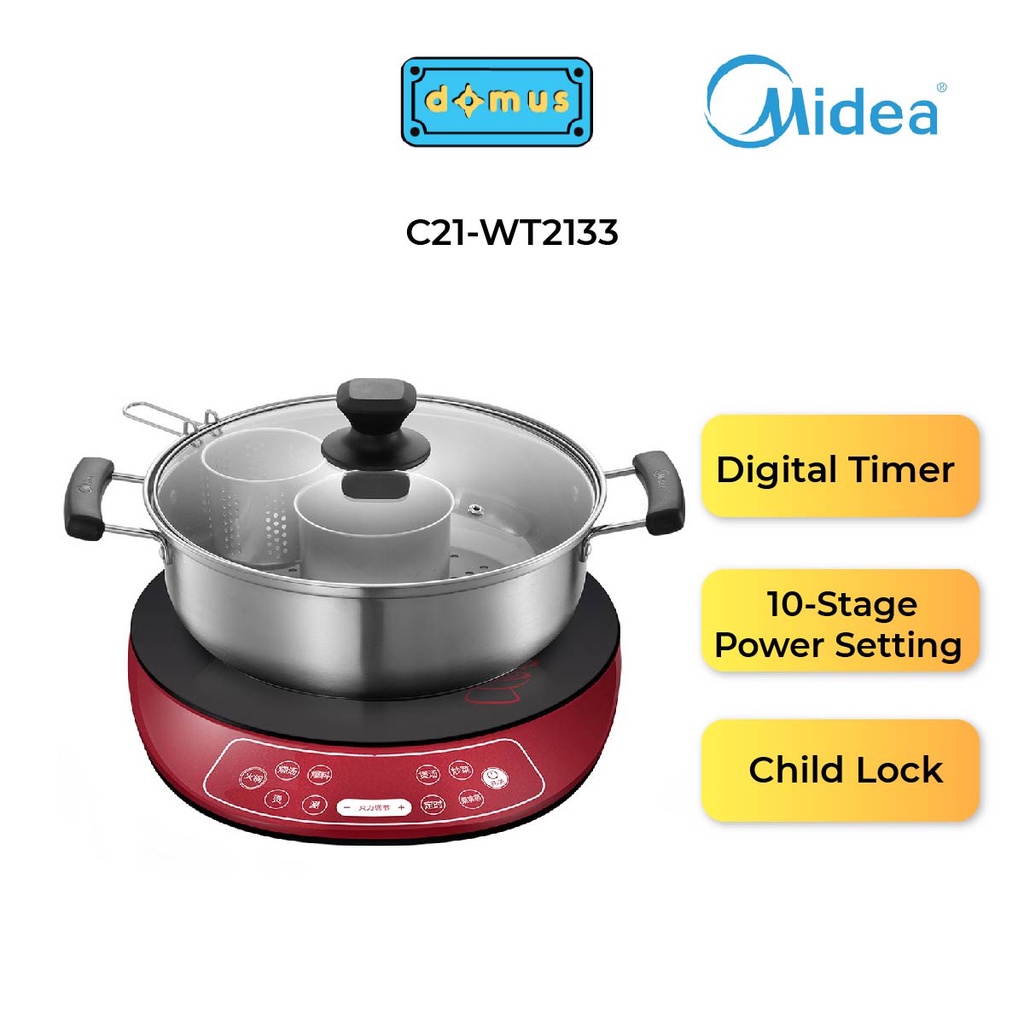 Midea Induction Cooker Touch Control C21WT2133 Shopee Malaysia