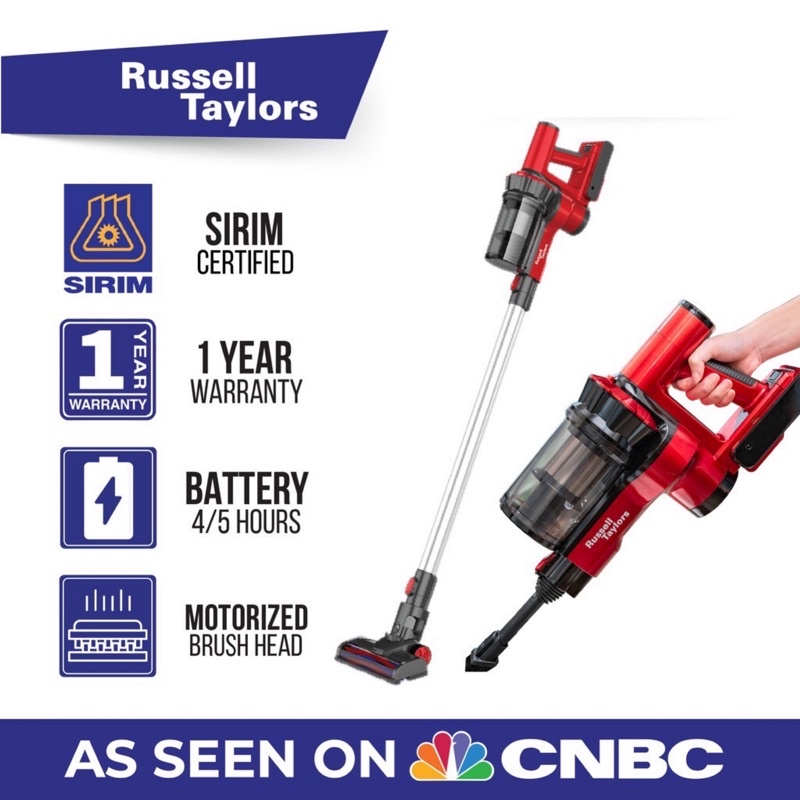 Ready Stock Russell Taylors Cordless Vacuum Cleaner Vc 25 Shopee