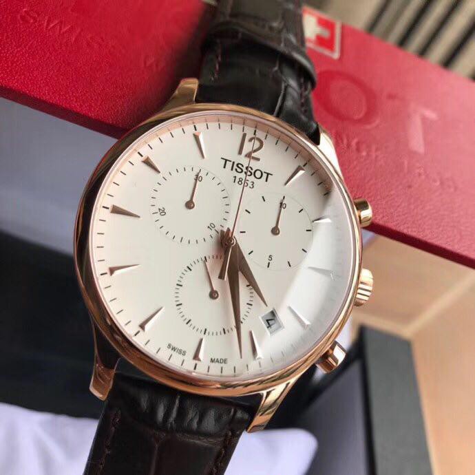 Tissot tradition chronograph hot sale rose gold