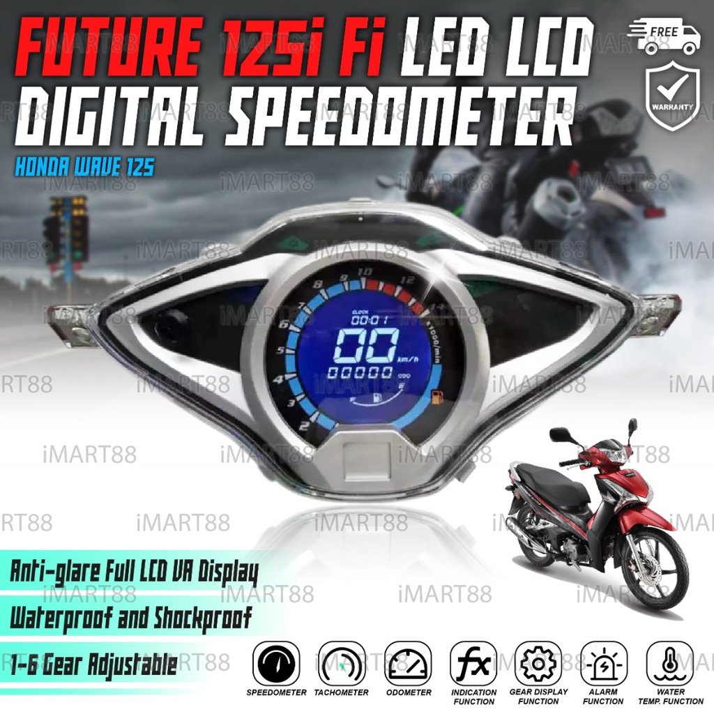 Future Wave 125i Fi 125r 125 Digital Meter Speedometer Motorcycle Motor ...