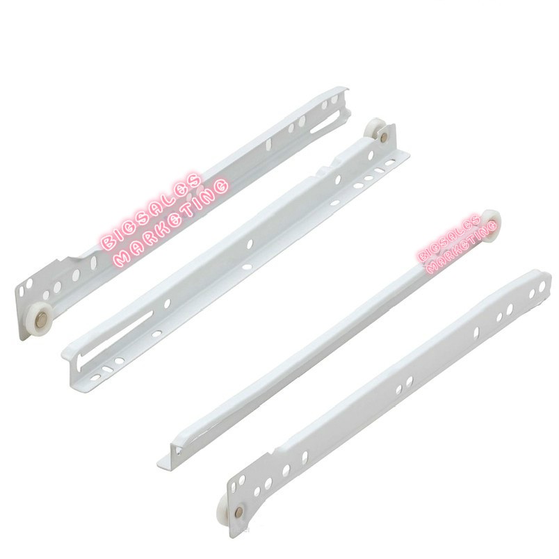 Drawer Slide Roller Runner Wheel Rail Railing Open Drawer / Roda Besi ...