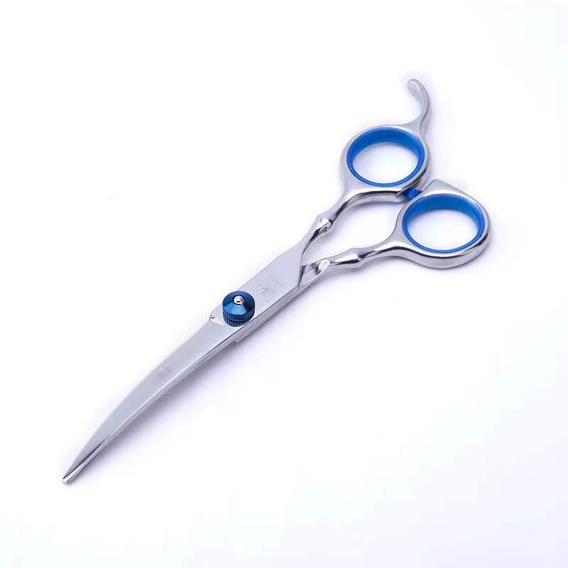 grooming scissors for dogs Pet Dog Seam Scissors Curved Up and Down