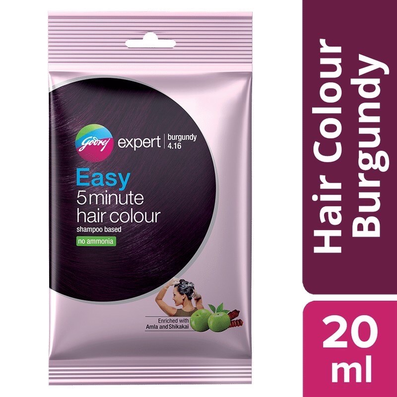 GODREJ EXPERT SHAMPOO HAIR COLOUR BURGUNDY 8X20ML ( BEST FOR HAIR ...