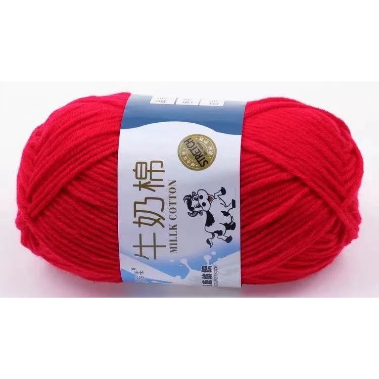 5ply Cotton milk 40g Knit Yarn Smooth Yarn Soft Yarn Crochet Yarn ...