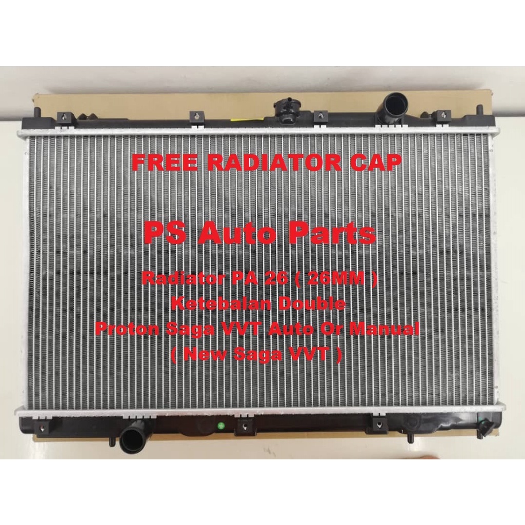 (FREE CAP) Radiator Proton Saga VVT Auto / Manual Tangki Air Kereta ...
