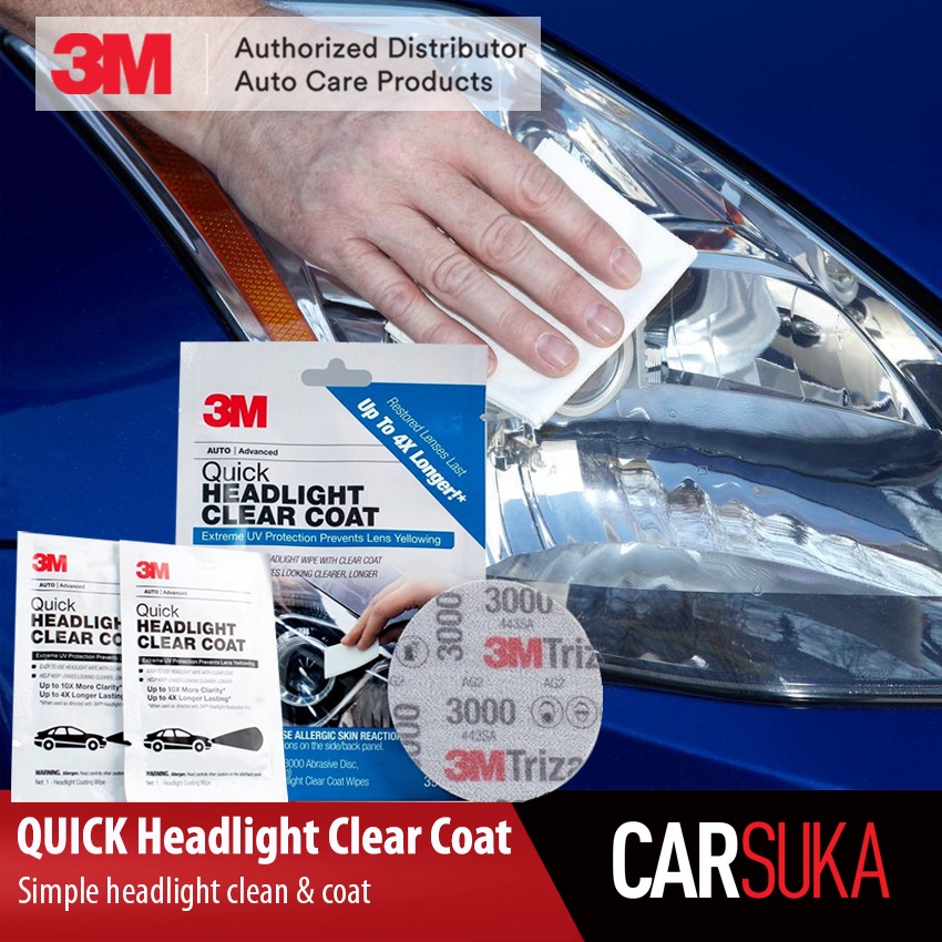 3M Car Care Quick Headlight Clear Coat PN39173 Shopee Malaysia