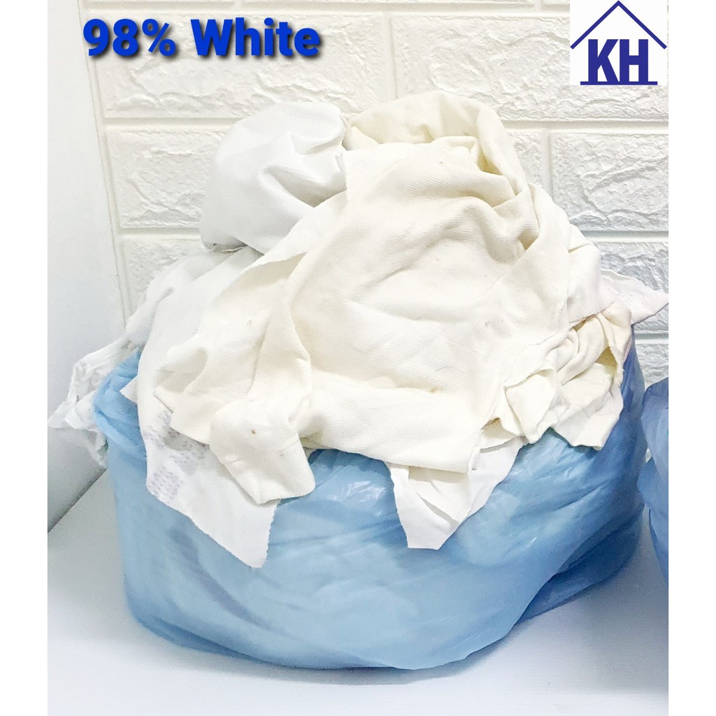 2Kg Loose Cotton Rag , Cotton Absorb Water/ Kain Buruk, Kain Lap, Kain ...
