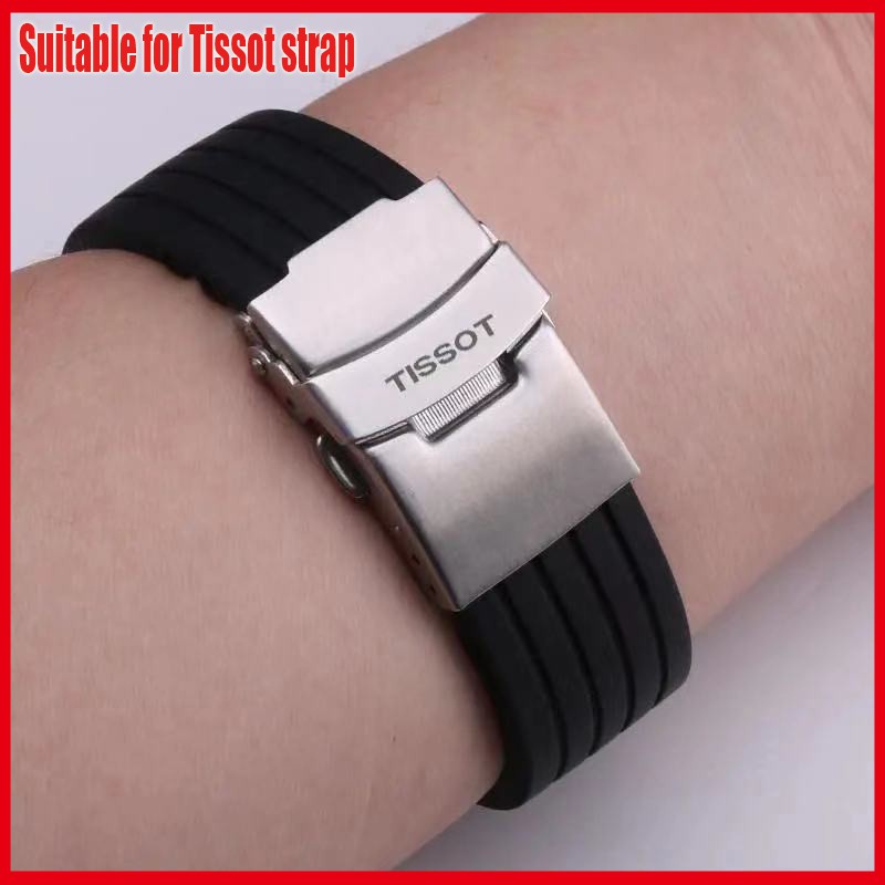 7 3 Tissot 1853 Strap Rubber Silicone Waterproof Sweatproof Soft