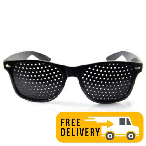 Small Holes Pinhole Glasses Anti fatigue Improved Vision Eye Exercise Correction Glasses Black Shopee Malaysia