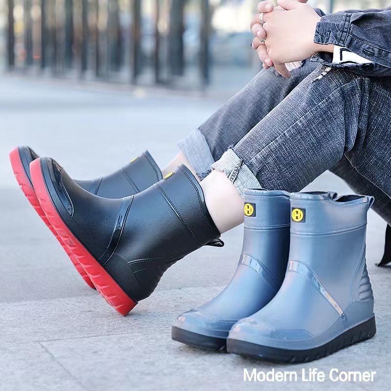 Kasut Sawah/Bendang Berkualiti Tinggi/Men's Waterproof Rain boots ...